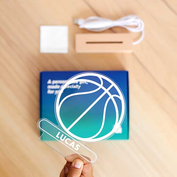 Lámpara Pelota Basquet personalizada