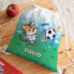 Miniatura de Mochila Saco Infantil Fútbol personalizada