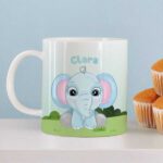 Miniatura de Taza Infantil Irrompible Animales Jungla con Nombre personalizada