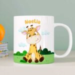 Miniatura de Taza Infantil Irrompible Animales Jungla con Nombre personalizada