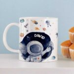 Taza Infantil Irrompible Astronauta con Nombre personalizada Miniatura de Taza Infantil Irrompible Astronauta con Nombre personalizada