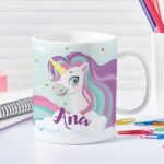 Taza Infantil Irrompible Unicornio con Nombre personalizada Miniatura de Taza Infantil Irrompible Unicornio con Nombre personalizada