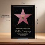 Miniatura de Placa Hollywood con Textos personalizada
