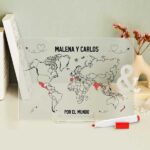 Placa Viajeros con Rotulador y Textos personalizada Miniatura de Placa Viajeros con Rotulador y Textos personalizada