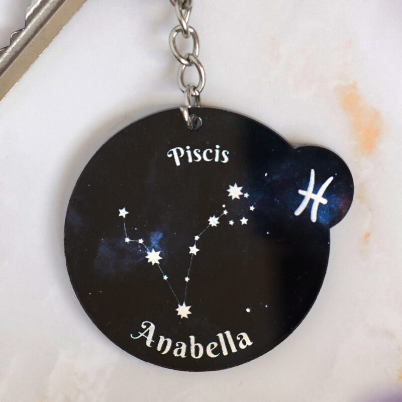 Llavero Zodiaco con Nombre personalizado