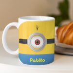 Miniatura de Taza Infantil Irrompible Minions con Nombre personalizada