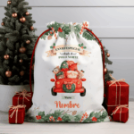 Saco de Navidad Coche con Nombre personalizado Miniatura de Saco de Navidad Coche con Nombre personalizado
