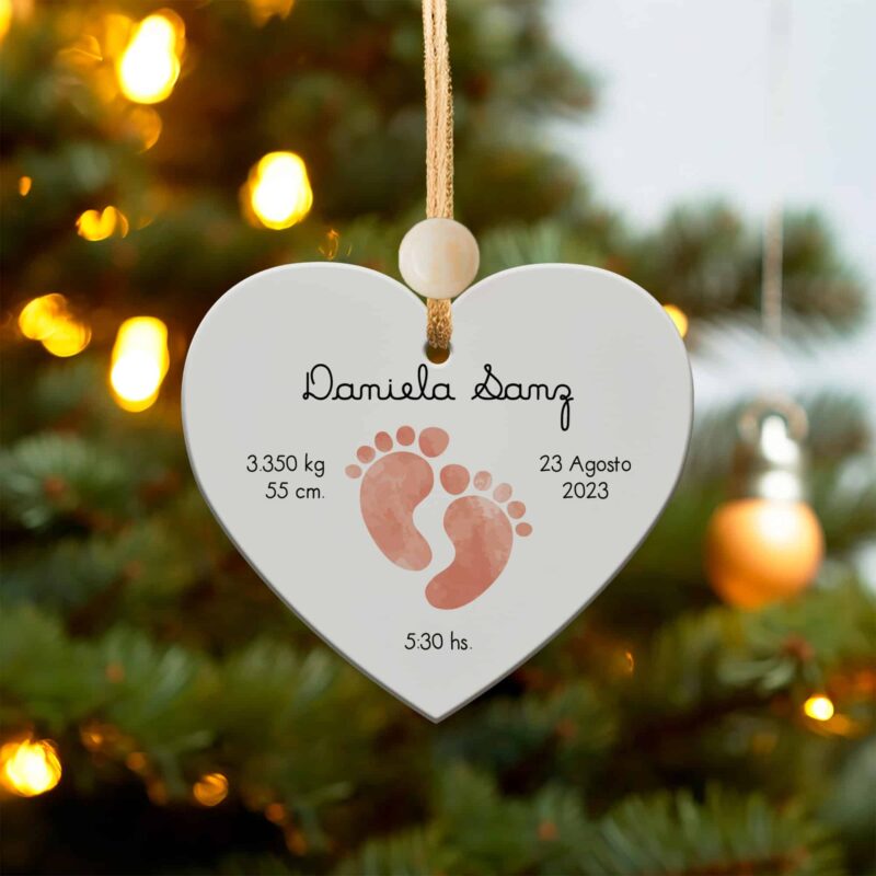 Pack de Adornos para Árbol de Navidad Piececitos con Nombre personalizados Pack de Adornos para Árbol de Navidad Piececitos con Nombre personalizados