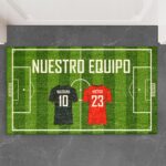 Felpudo Equipo Fútbol Familia personalizado Miniatura de Felpudo Equipo Fútbol Familia personalizado