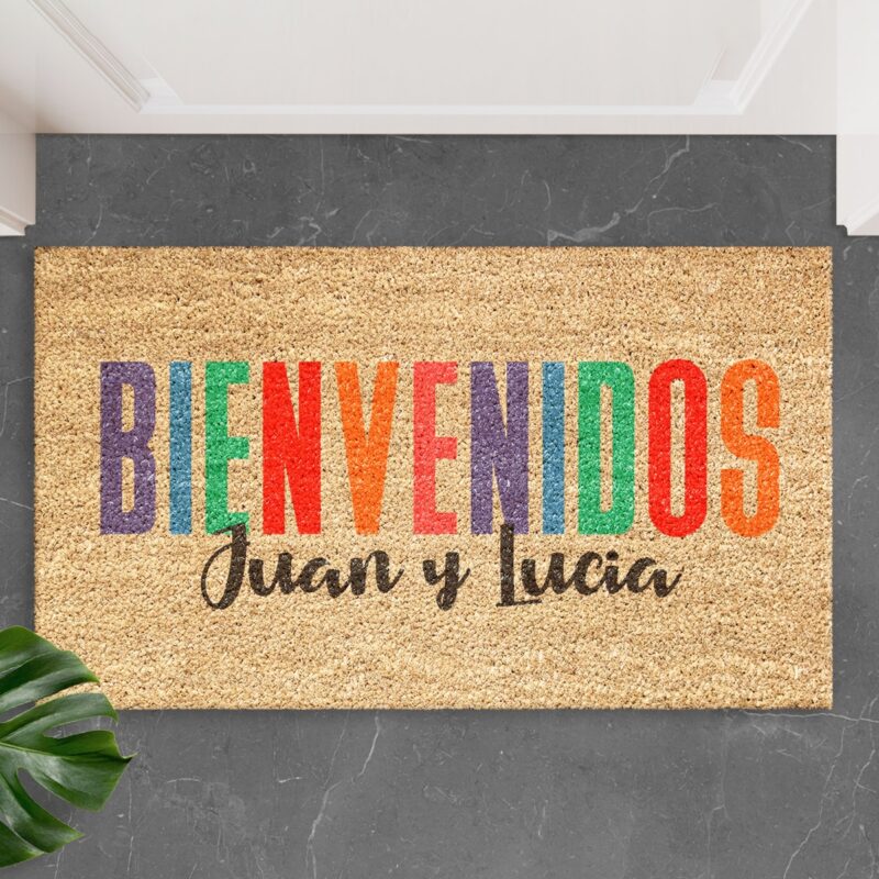Felpudo Bienvenidos con Nombre personalizado