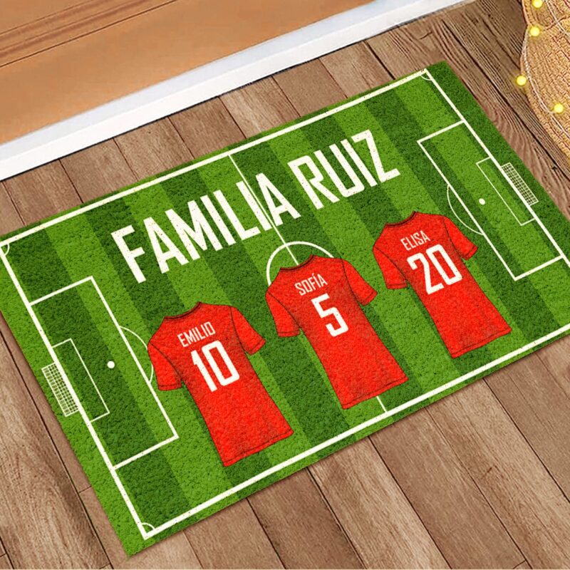 Felpudo Equipo Fútbol Familia personalizado