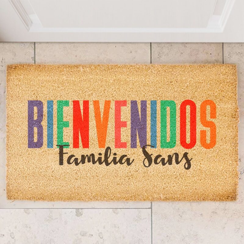 Felpudo Bienvenidos con Nombre personalizado