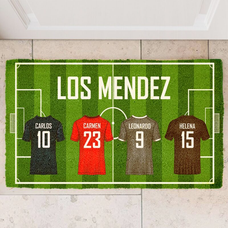 Felpudo Equipo Fútbol Familia personalizado