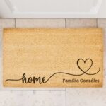 Miniatura de Felpudo Corazón Lazo personalizado