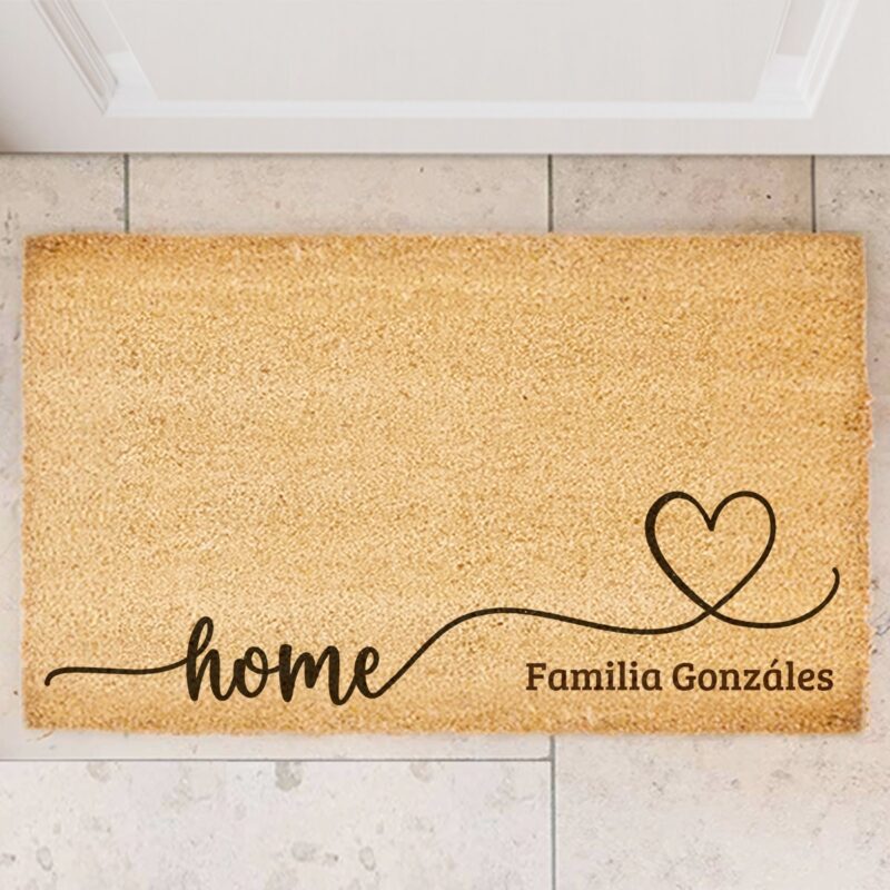 Felpudo Corazón Lazo personalizado