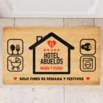 Felpudo Hotel Abuelos personalizado Miniatura de Felpudo Hotel Abuelos personalizado