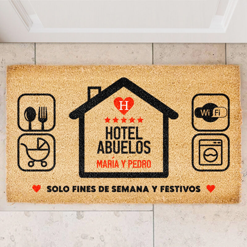 Felpudo Hotel Abuelos personalizado Felpudo Hotel Abuelos personalizado