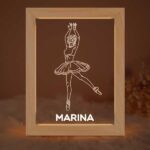 Miniatura de Lámpara Bailarina con Nombre personalizada