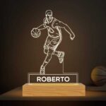 Miniatura de Lámpara Baloncesto con Nombre personalizada