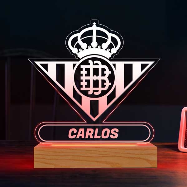 Lámpara Escudo Betis personalizada