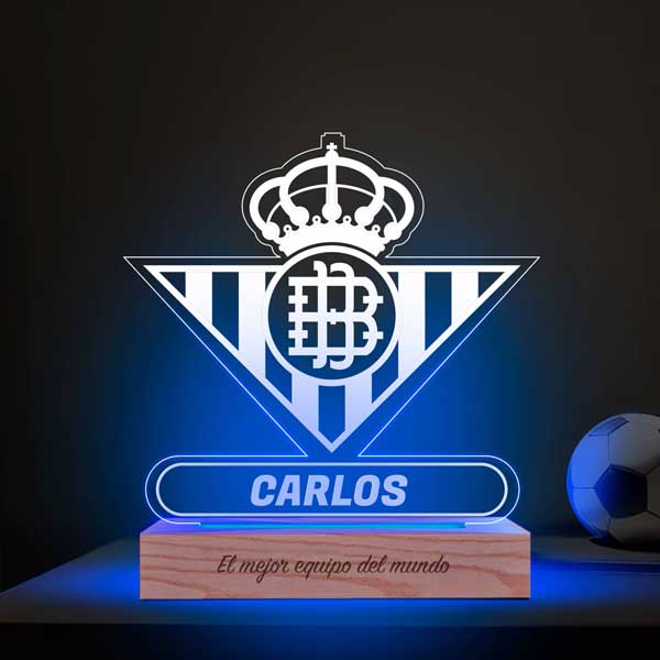 Lámpara Escudo Betis personalizada