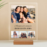 Placa Collage de Fotos con Textos personalizada Miniatura de Placa Collage de Fotos con Textos personalizada