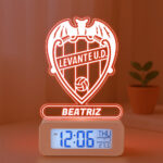 Miniatura de Reloj Despertador con Luz Escudo Levante Personalizado