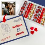 Caja de Dulces con Foto Ilustrada y Nombres personalizada Miniatura de Caja de Dulces con Foto Ilustrada y Nombres personalizada