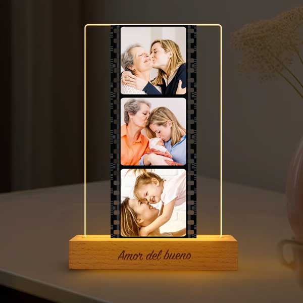 Lámpara Carrete con Fotos personalizada