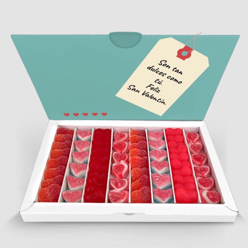 Caja de Dulces LOVE con Textos personalizados