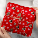 Miniatura de Papel de Regalo Corazones con Fotos personalizado