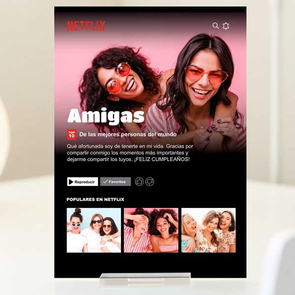 Placa Netflix personalizada