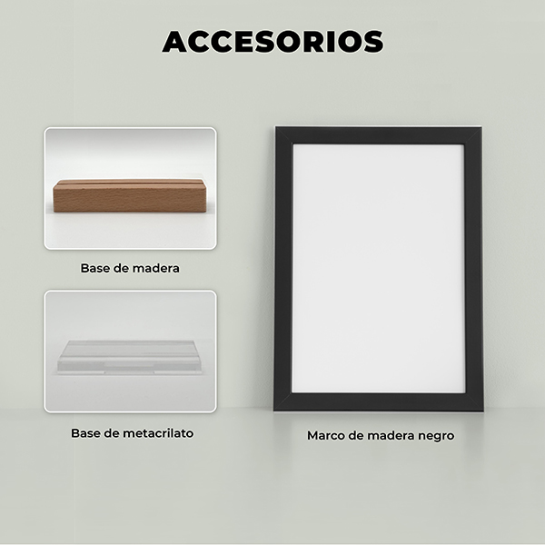 Placa Papá con 4 Fotos personalizada