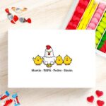 Miniatura de Caja de Dulces Papá con Pollitos personalizado
