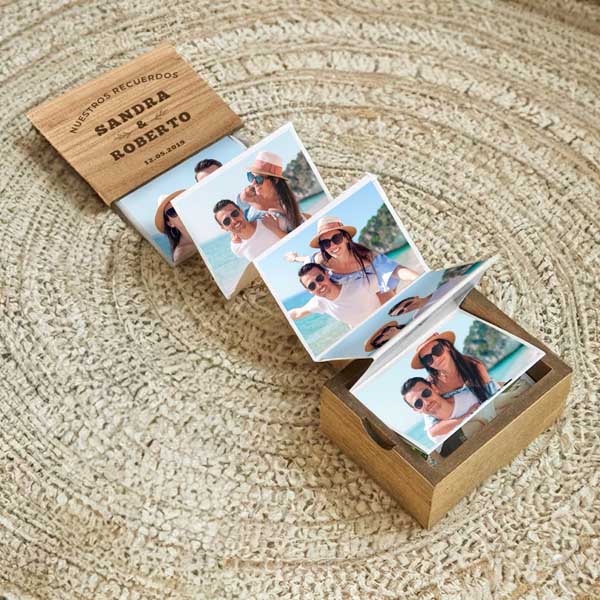 Caja de Fotos Acordeón Para parejas Personalizada