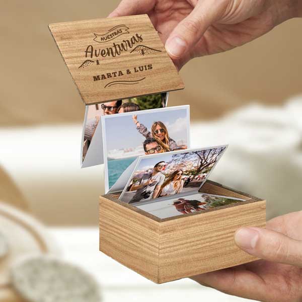 Caja de Fotos Acordeón Para parejas Personalizada