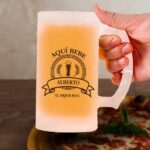 Miniatura de Jarra de Cerveza Aquí Bebe personalizada