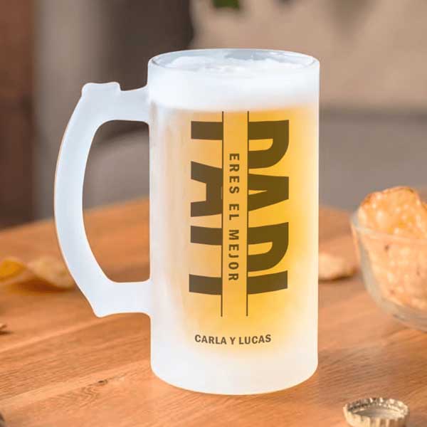 Jarra de Cerveza Papá personalizada
