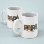 Miniatura de Taza Papá Letras de Colores con Nombres personalizada