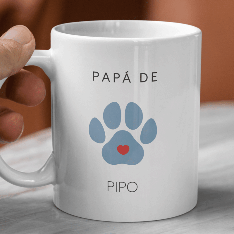 Taza Papá de Mascota con Nombre personalizada Taza Papá de Mascota con Nombre personalizada