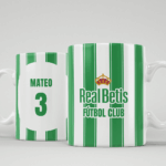 Taza Equipo Fútbol Betis con Nombre personalizada Miniatura de Taza Equipo Fútbol Betis con Nombre personalizada