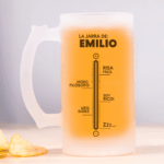 Jarra de Cerveza Cervezometro personalizada Miniatura de Jarra de Cerveza Cervezometro personalizada
