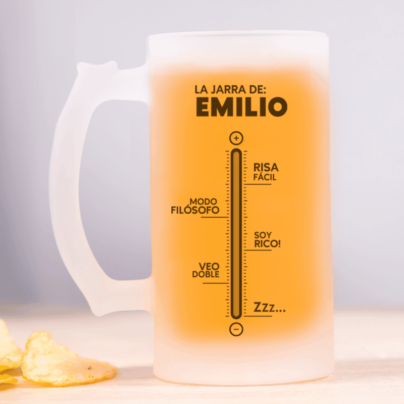 Jarra de Cerveza Cervezometro personalizada Jarra de Cerveza Cervezometro personalizada