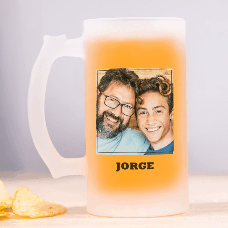 Jarra de Cerveza Con Foto y Nombre personalizada Jarra de Cerveza Con Foto y Nombre personalizada