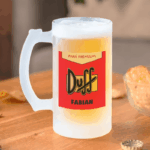Jarra de Cerveza Duff personalizada Miniatura de Jarra de Cerveza Duff personalizada