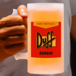 Miniatura de Jarra de Cerveza Duff personalizada