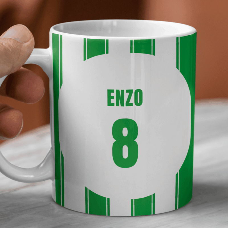 Taza Equipo Fútbol Betis con Nombre personalizada