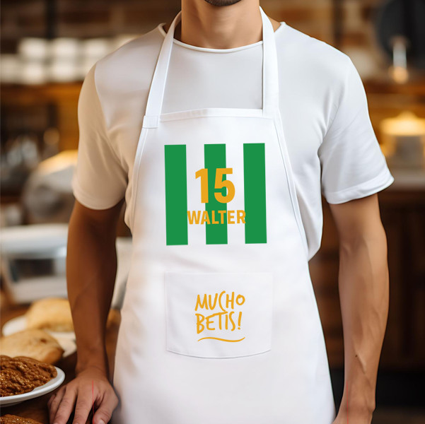 Delantal Fútbol Betis con Nombre personalizado