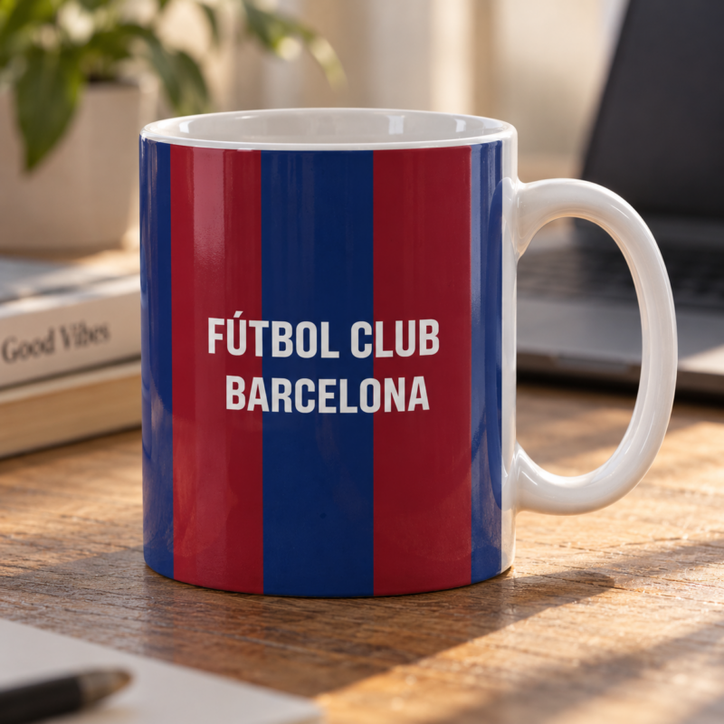 Taza Equipo Fútbol Barcelona con Nombre personalizada