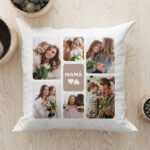 Cojín Mamá con Seis Fotos personalizado Miniatura de Cojín Mamá con Seis Fotos personalizado